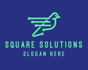 Fast Digital Bird logo design