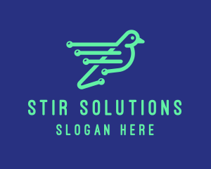 Fast Digital Bird logo design