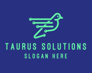 Fast Digital Bird logo design