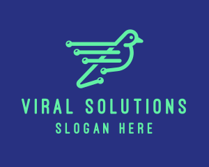 Fast Digital Bird logo design