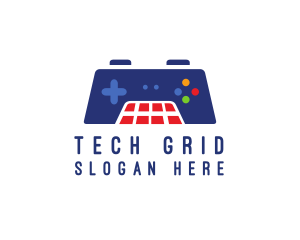 Grid - Arcade Game Controller logo design