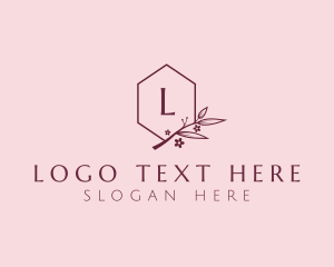 Twig - Floral Beauty Crest logo design
