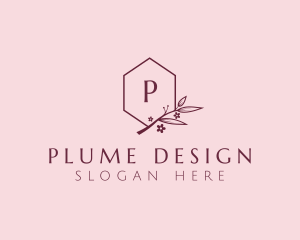 Floral Beauty Crest logo design