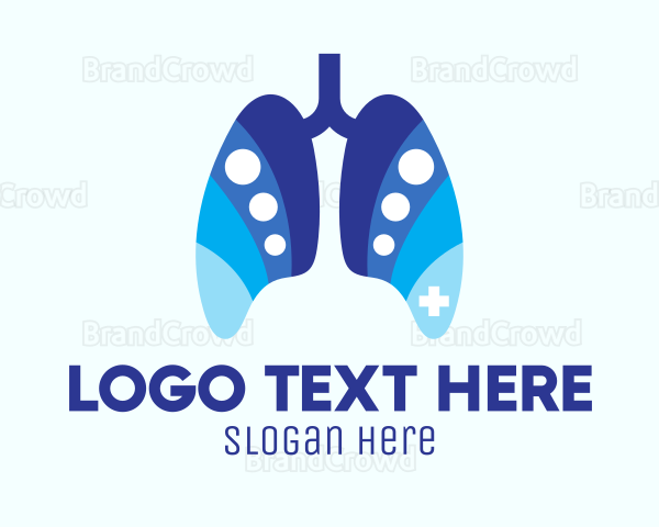 Blue Respiratory Dots Logo