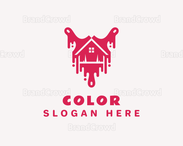 Pink Paintbrush Home Logo