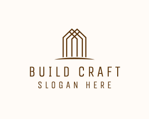 House Building Roof Development logo design