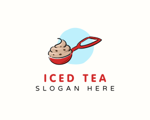 Cookie Dough Baking Scooper logo design