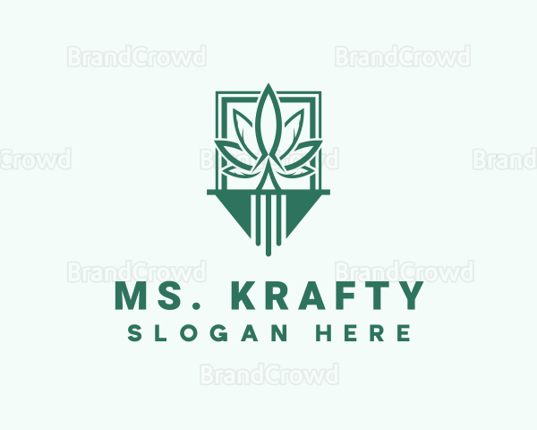 Marijuana Plantation Emblem Logo
