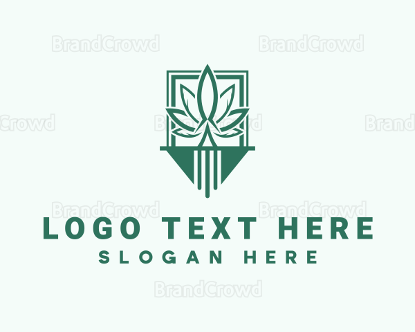 Marijuana Plantation Emblem Logo