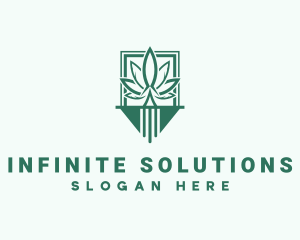 Marijuana Plantation Emblem Logo