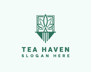 Marijuana Plantation Emblem logo design