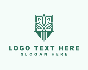 Marijuana Plantation Emblem Logo