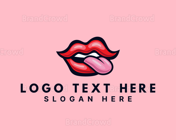 Lady Lips Tongue Logo