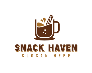 Sweet Dessert Choco Drink logo design