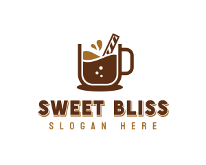 Sweet Dessert Choco Drink logo design