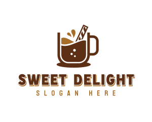 Sweet Dessert Choco Drink logo design