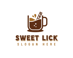 Sweet Dessert Choco Drink logo design