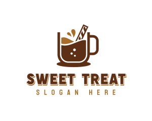 Sweet Dessert Choco Drink logo design