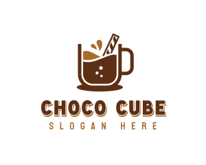 Sweet Dessert Choco Drink logo design