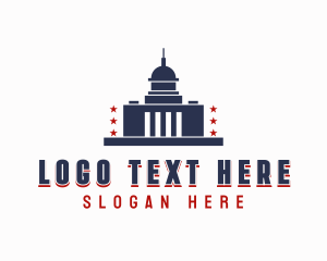 Building - Patriotic USA Capitol logo design