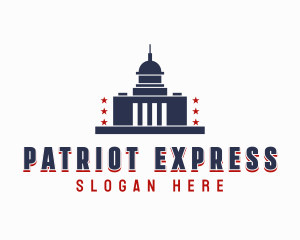 Patriotic USA Capitol logo design