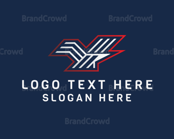 Eagle Lines Letter Y Logo