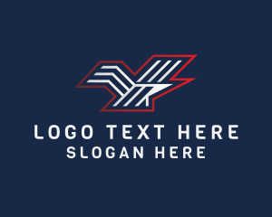 Logistic - Eagle Lines Letter Y logo design