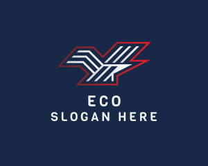 Shipping - Eagle Lines Letter Y logo design