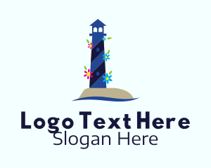 Floral Light House  Logo