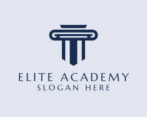 Institution - Institution Judiciary Pillar logo design