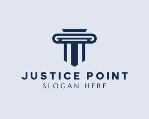 Judiciary - Institution Judiciary Pillar logo design