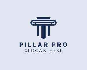 Law Judiciary Pillar logo design