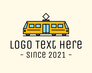 Steam Engine - Rail Train Tram logo design