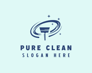 Cleaning Squeegee Wiper logo design