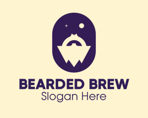 Star Man Beard logo design
