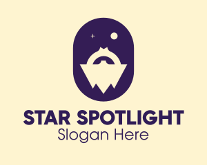 Star Man Beard logo design