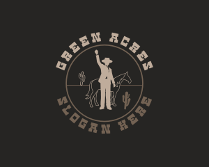 Cowboy Horse Ranch logo design