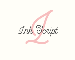 Cursive Script Minimalist logo design