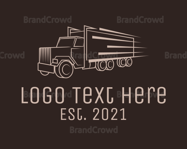 Cargo Truck Freight Logo