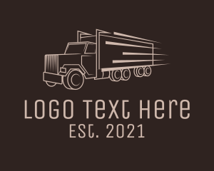 Diesel - Cargo Truck Freight logo design