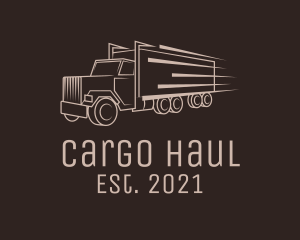 Cargo Truck Freight logo design