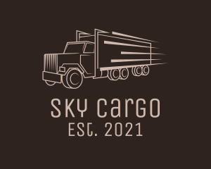 Cargo Truck Freight logo design