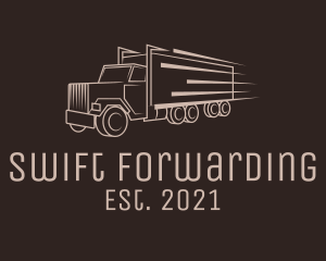 Cargo Truck Freight logo design