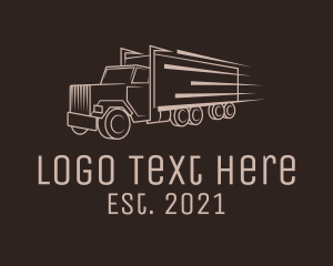 Vechicle - Cargo Truck Freight logo design