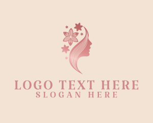 Beautician - Feminine Flower Cosmetics logo design