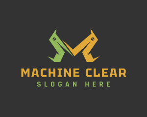 Modern Industrial Machine logo design