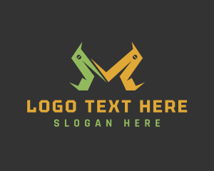 Production - Modern Industrial Machine logo design