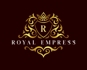 Royal Crown Ornament logo design