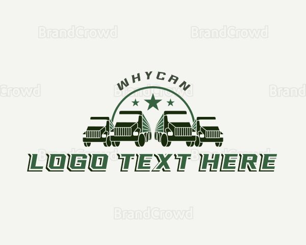 Military Cargo Truck Logo