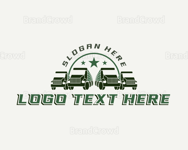 Military Cargo Truck Logo